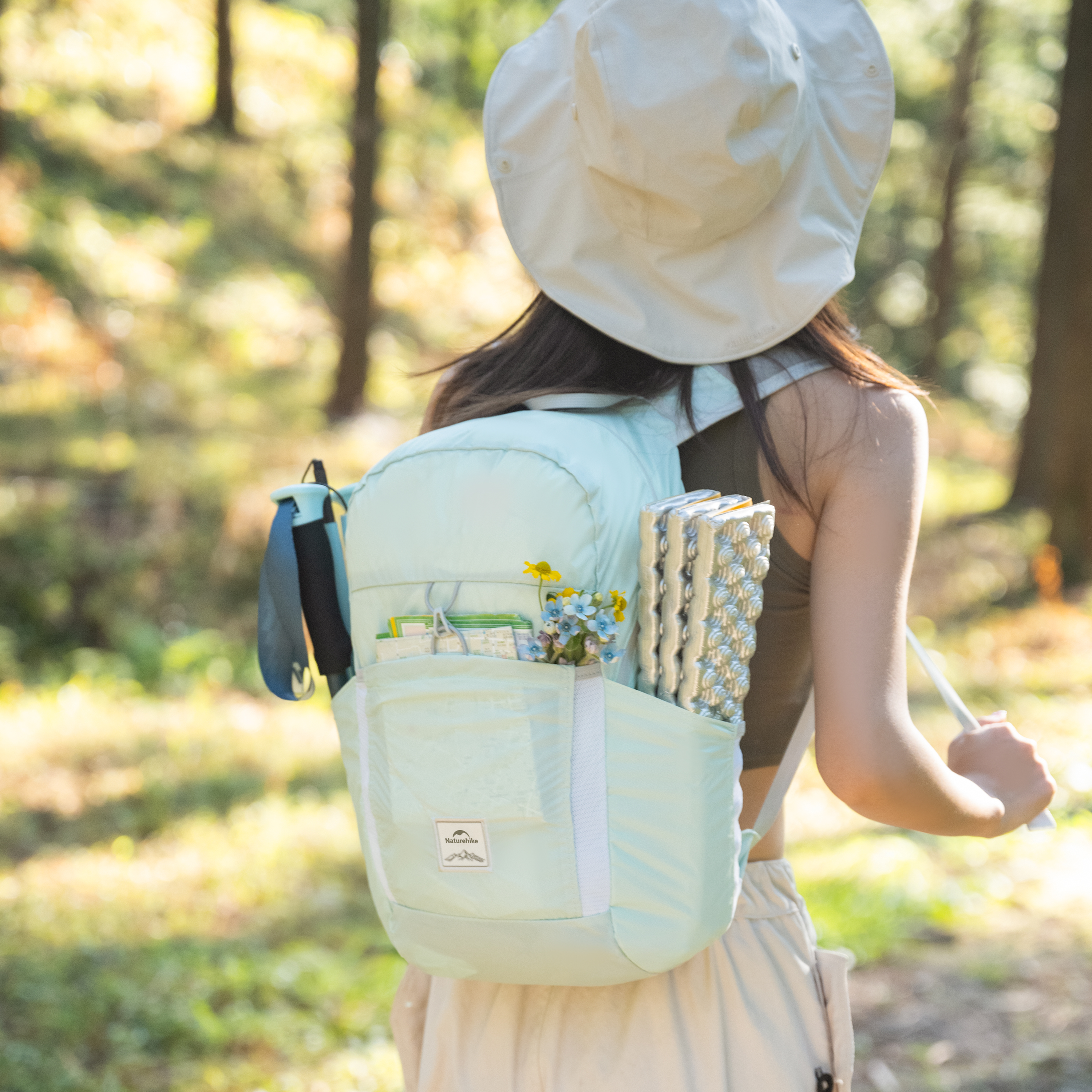Naturehike ultralight zbaliteľný batoh 22l 170g - mentolový